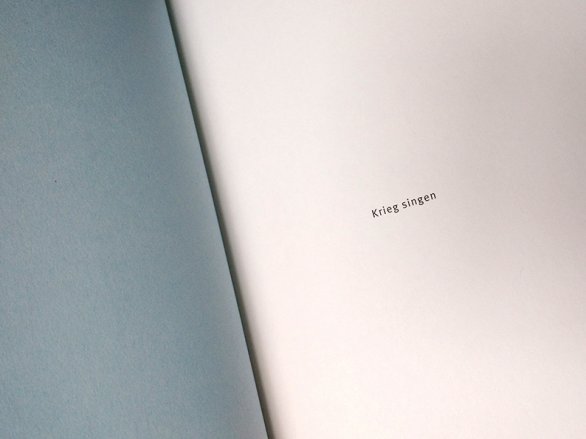 Band drei – Krieg singen Band drei – Krieg singen