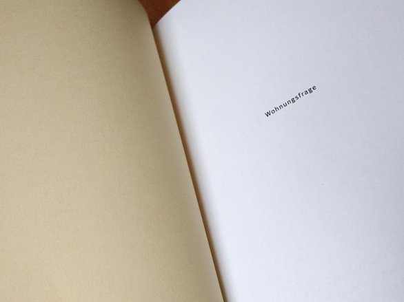 Band zwei – Wohnungsfrage Band zwei – Wohnungsfrage