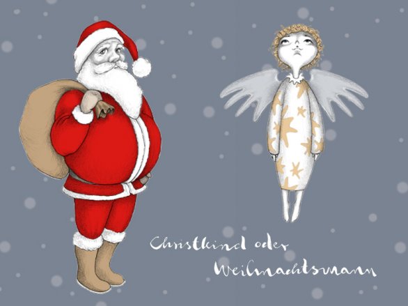 Christkind oder Weihnachtsmann